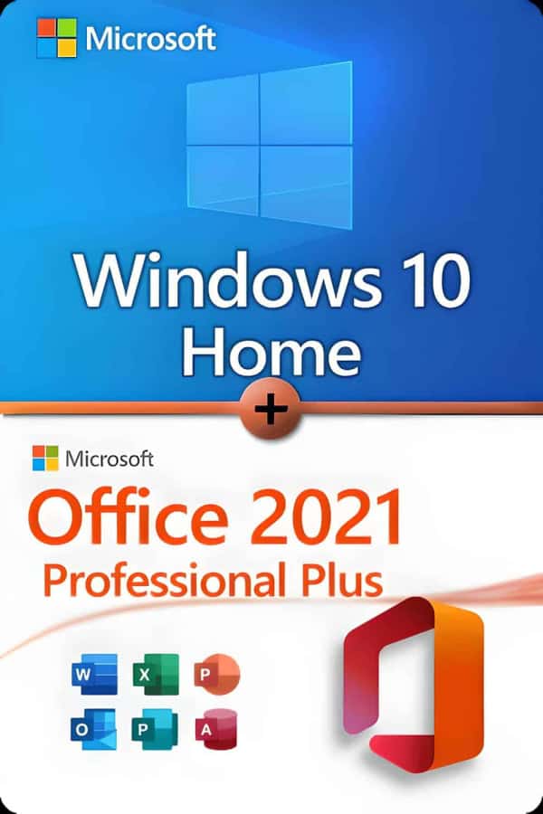 Microsoft Windows 10 Home + Microsoft Office 2021 Professional Plus
