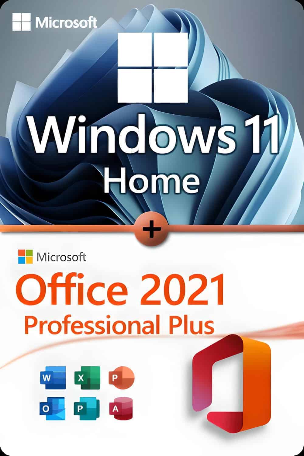 Microsoft Windows 11 Home + Microsoft Office 2021 Professional Plus